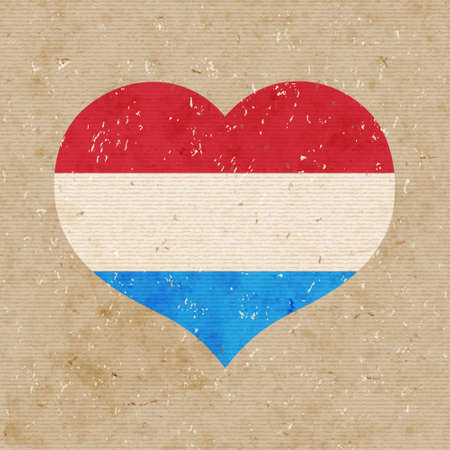 National flag of Luxembourg. vector retro illustration.のイラスト素材