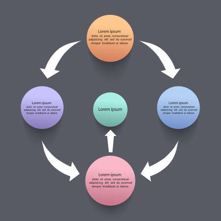 Modern Business step options. Vector illustration. can be used for workflow layout.のイラスト素材