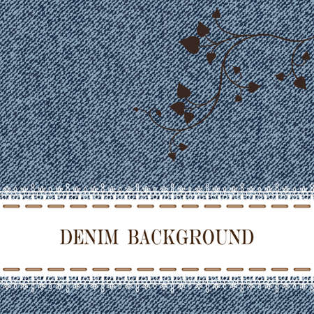 Elegance seamless pattern with denim jeans background.のイラスト素材