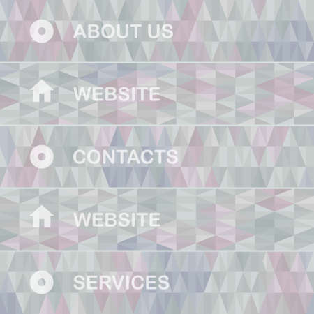 Geometric mosaic pattern from  triangle texture,  can be used invitation websitのイラスト素材