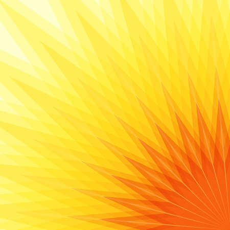 Abstract geometric vector background with sunbeam.のイラスト素材