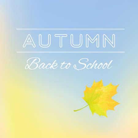 Back to school poster with text against the sky.のイラスト素材