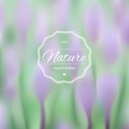 Elegant blurred illustration with spring flowers. Vector web and mobile interface backgroundのイラスト素材