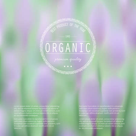 Elegant blurred illustration with spring flowers. Vector web and mobile interface background.のイラスト素材