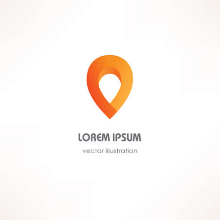 Modern stylized business card with geometric iconのイラスト素材