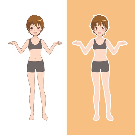 girl_happyのイラスト素材