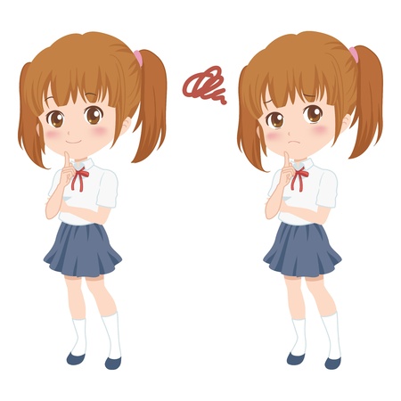 girl poseのイラスト素材