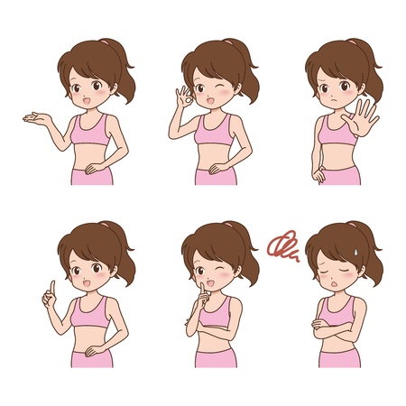 girl_pose のイラスト素材