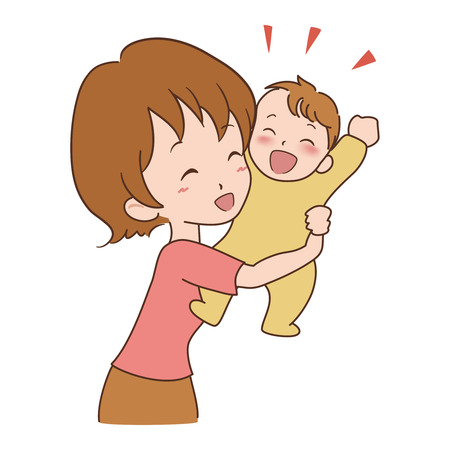 woman_baby のイラスト素材