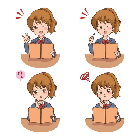 girl poseのイラスト素材