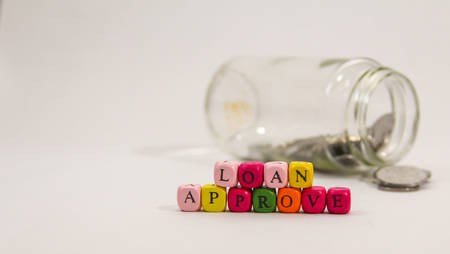 Loan is the last way to get something express. If loan was approve and will make someone happy.の写真素材