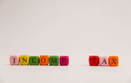 All country have an income tax. Income tax also need to pay who has select depends thier income per month.の写真素材