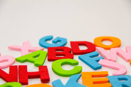 This colourful alphabet for children to know the each colour and alphabet.の写真素材