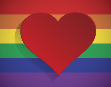 Rainbow Heartのイラスト素材