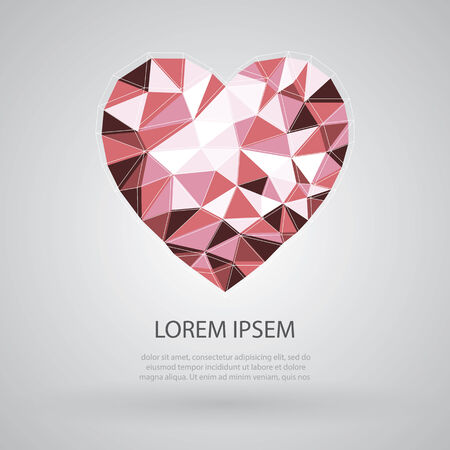 Heart Triangle Shapeのイラスト素材