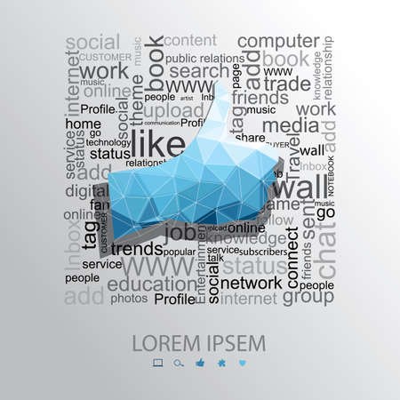 Thump upEasy to Edit , adjust color and size.のイラスト素材