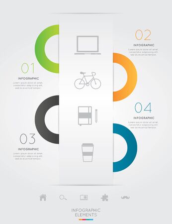 Modern infographic for business projectのイラスト素材