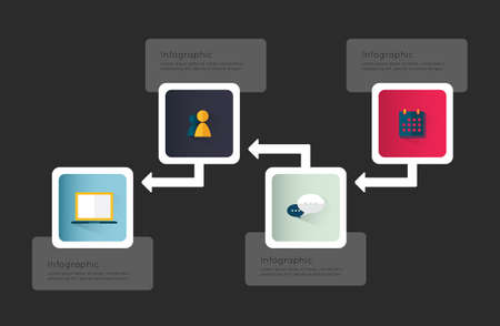 Modern infographic for business project