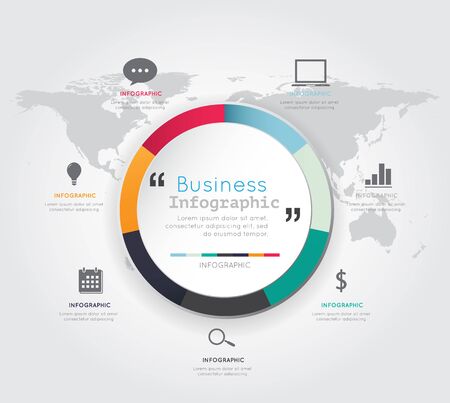Modern infographic for business concept.のイラスト素材