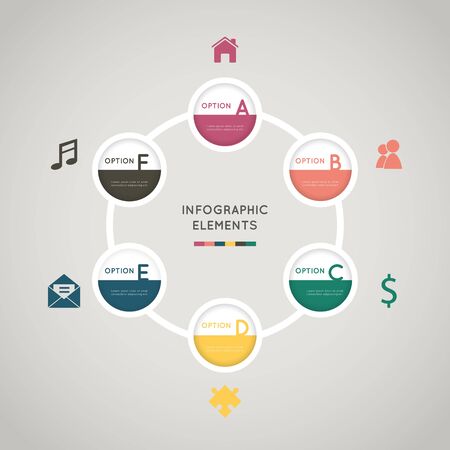 Modern infographic for business concept.のイラスト素材