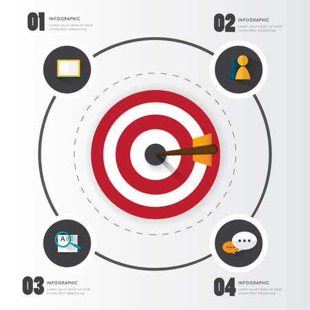Modern infographic for business concept.のイラスト素材