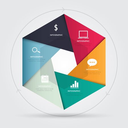Modern infographic for business concept.のイラスト素材