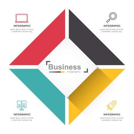 Modern infographic for business concept.のイラスト素材