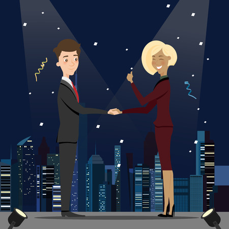 Businessmen Deal Business Handshake Greeting Conceptのイラスト素材