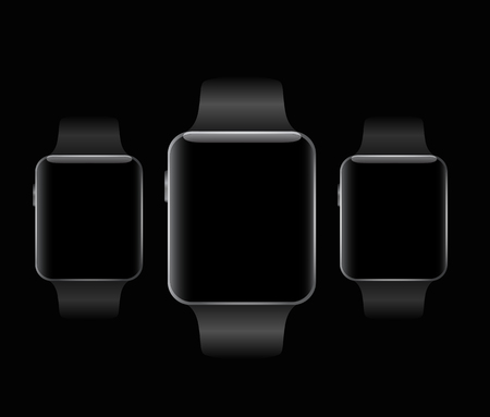 Smart electronic intelligence watch.Vector illustrationのイラスト素材