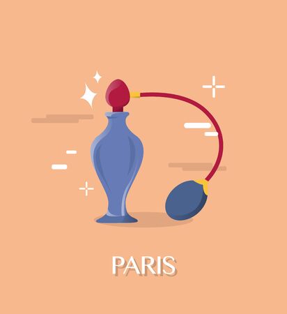 Great perfume in Paris Franch illustration designのイラスト素材