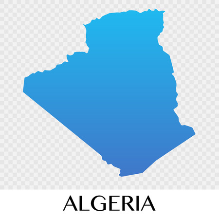 Algerai map in Africa  continent illustration.vectorのイラスト素材