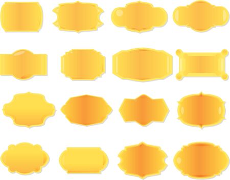 Collection banner for text and message isolated white backgroundのイラスト素材