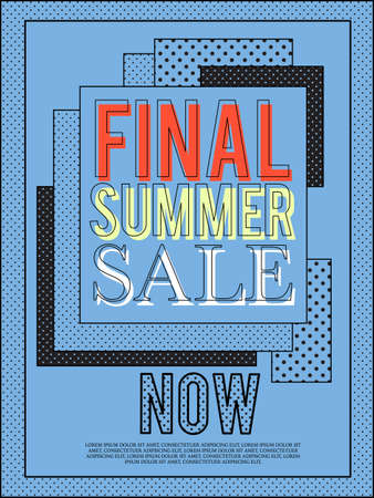 Final summer sale banner for advertisement.vectorのイラスト素材