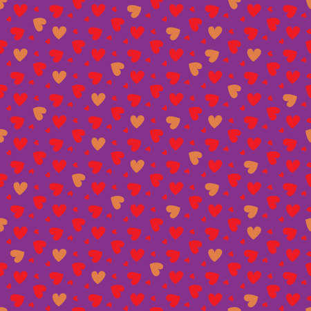 Colorful hearts on background. Valentine hearts. Vector illustration. Seamless pattern