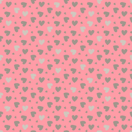 Colorful hearts on background. Valentine hearts. Vector illustration. Seamless patternのイラスト素材