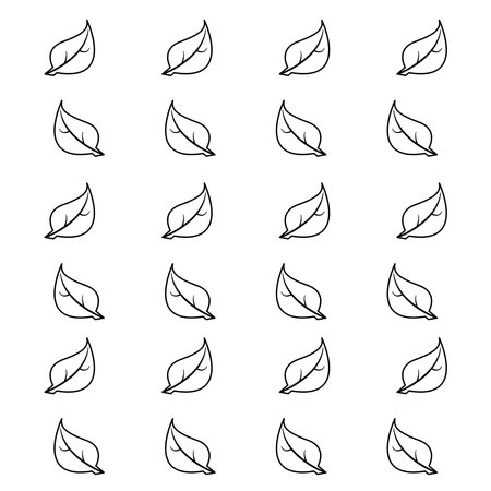 pattern leaf design vectorのイラスト素材