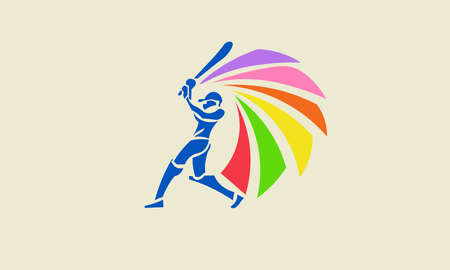 A vector illustration of colorful sport logo.のイラスト素材