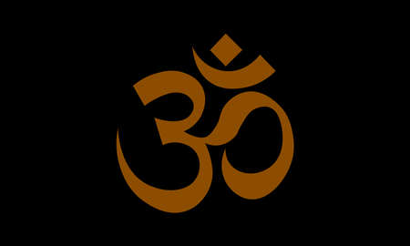 A vector illustration of "Hindu religion symbol OMM"のイラスト素材