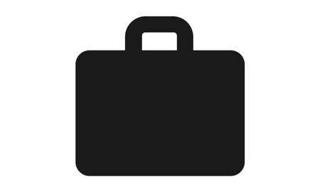 A vector illustration artwork of silhouette briefcaseのイラスト素材