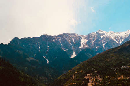 View of Mountains .の写真素材