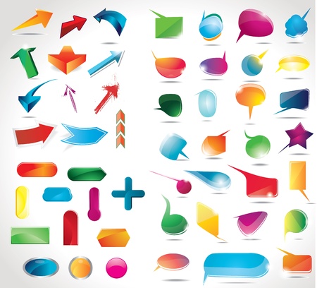 Collection of elements for web designのイラスト素材