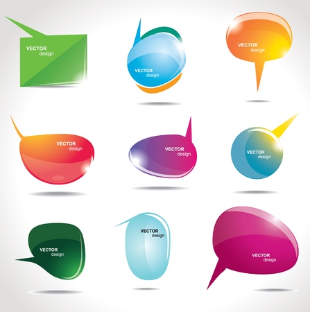 Set bubbles for speechのイラスト素材