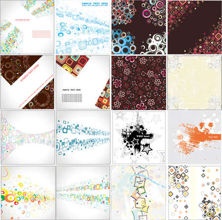 Collection stylish backgrounds のイラスト素材