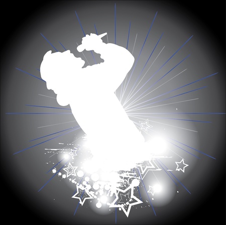 Singing menのイラスト素材