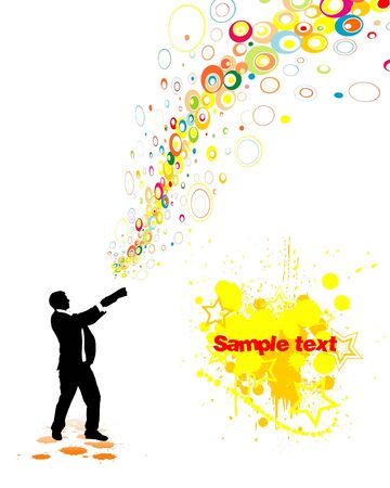 Magical energy booksのイラスト素材