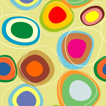 Seamless bright background from circles のイラスト素材