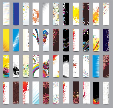 Collection Vertical bannersのイラスト素材