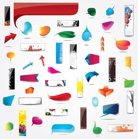 Big Collection of elements for web designのイラスト素材