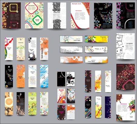 Set of flyers , banners , labels  のイラスト素材