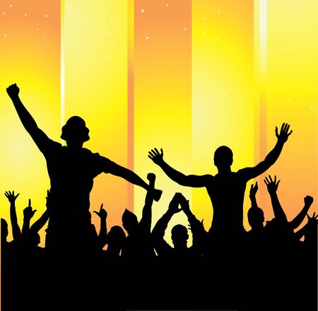 Posters for sports championships and concertsのイラスト素材